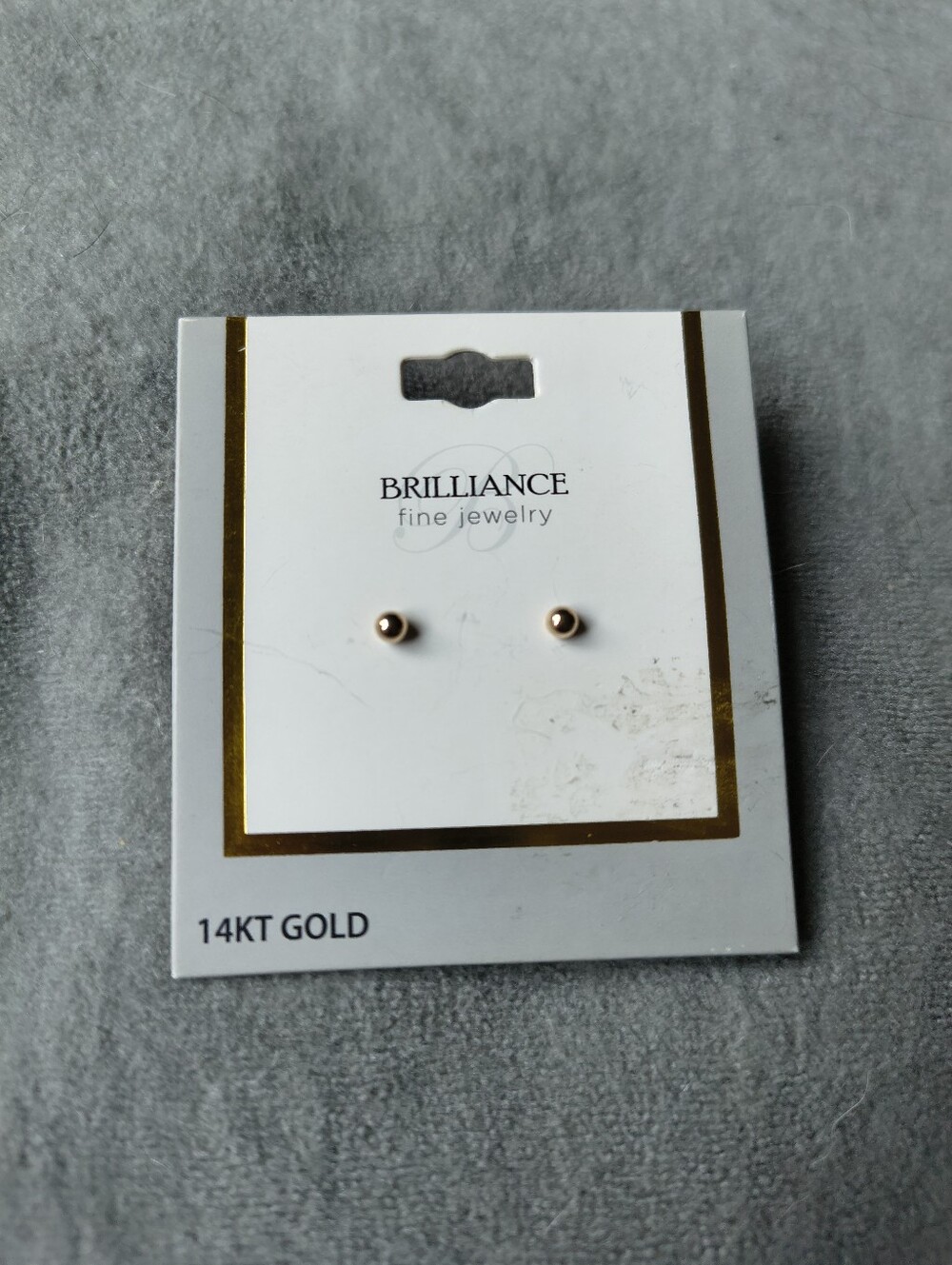 14KT Gold Ball Stud Earrings